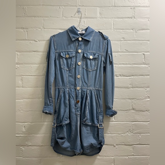 Fitted Denim Romper (with pockets!) - Picture 2 of 8